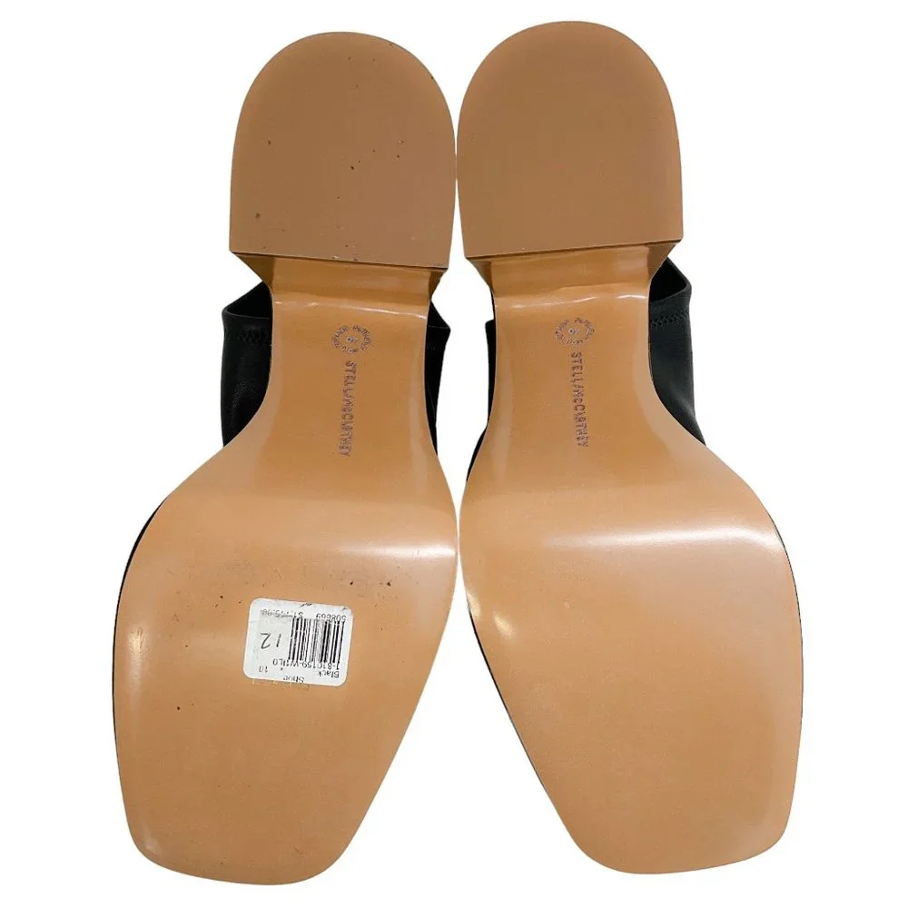 Stella McCartney Black Skyla Stretch Platform Sandals - Picture 7 of 7